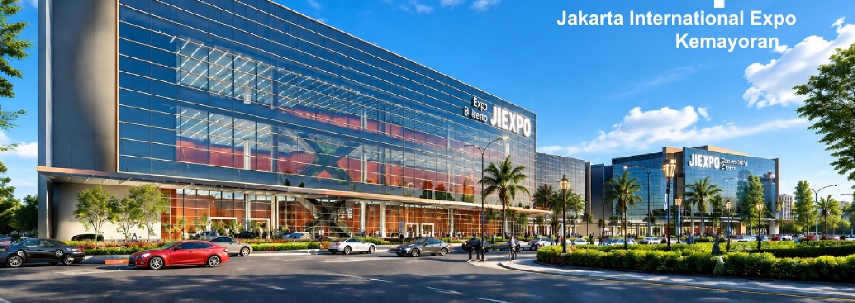 Jakarta International Expo Kemayoran exterior from the supplied brochure
